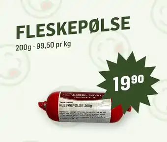Holdbart FLESKEPØLSE tilbud