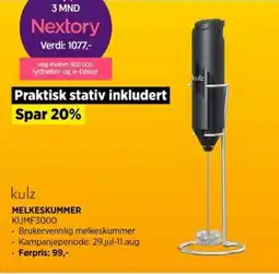 POWER MELKESKUMMER KUMF3000 tilbud