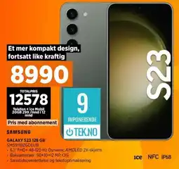 POWER GALAXY S23 128 GB SMS911BZGDEUB tilbud