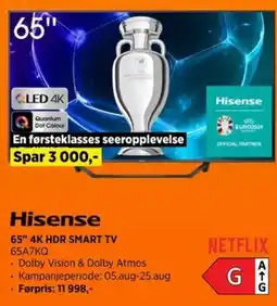 POWER 65" 4K HDR SMART TV 65A7KQ tilbud