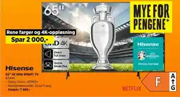 POWER 65" 4K HDR SMART TV tilbud