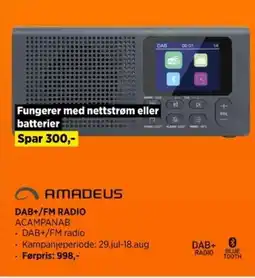 POWER DAB+/FM RADIO ACAMPANAB tilbud