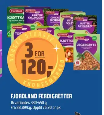 Coop Obs FJORDLAND FERDIGRETTER tilbud