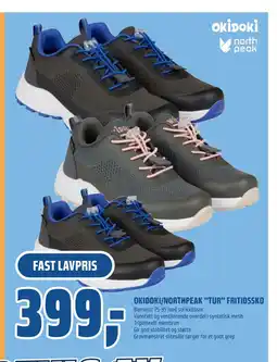 Coop Obs OKIDOKI/NORTHPEAK “TUR” FRITIDSSKO tilbud