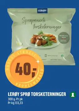 Coop Obs LERØY SPRØ TORSKETERNINGER tilbud