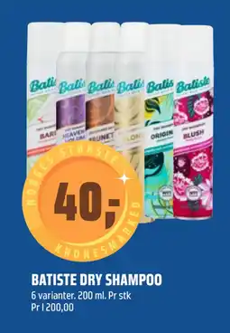 Coop Obs BATISTE DRY SHAMPOO tilbud