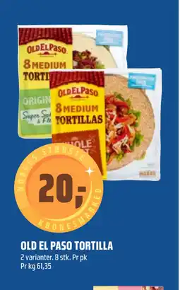 Coop Obs OLD EL PASO TORTILLA tilbud