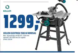 Coop Obs KELLEN ELEKTRISK 1500 W BORDSAG tilbud