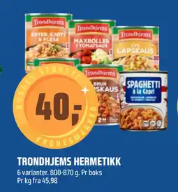 Coop Obs TRONDHJEMS HERMETIKK tilbud