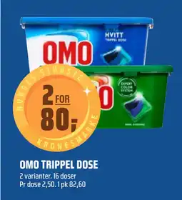 Coop Obs OMO TRIPPEL DOSE tilbud