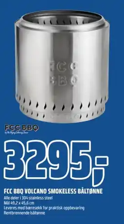 Coop Obs FCC BBQ VOLCANO SMOKELESS BÅLTØNNE tilbud