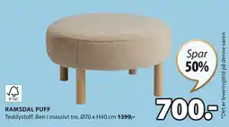 JYSK RAMSDAL PUFF tilbud