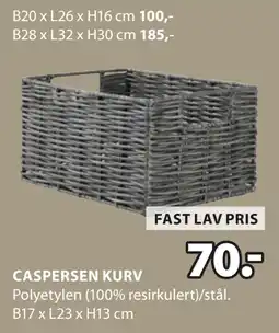 JYSK CASPERSEN KURV tilbud