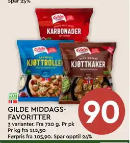 Coop Mega GILDE MIDDAGSFAVORITTER tilbud