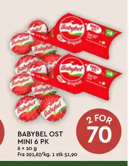 Coop Mega BABYBEL OST MINI 6 PK tilbud