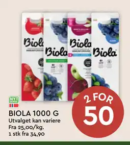 Coop Mega BIOLA 1000 G tilbud