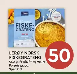 Coop Mega LERØY NORSK FISKEGRATENG tilbud