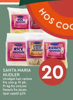 Coop Mega SANTA MARIA NUDLER tilbud