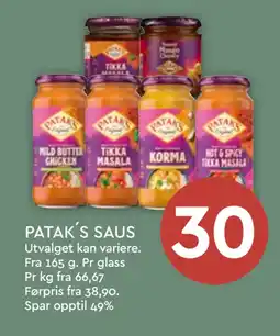 Coop Mega PATAK´S SAUS tilbud