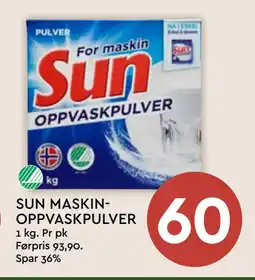 Coop Mega SUN MASKINOPPVASKPULVER tilbud