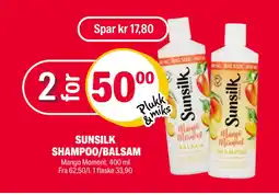 Coop Extra SUNSILK SHAMPOO/BALSAM tilbud
