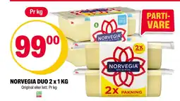 Coop Extra NORVEGIA DUO 2 x 1 KG tilbud