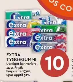 Coop Mega EXTRA TYGGEGUMMI tilbud