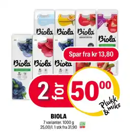 Coop Extra BIOLA tilbud