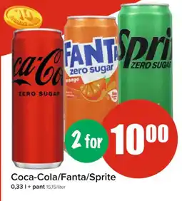 Spar Coca-Cola/Fanta/Sprite tilbud