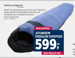 Sport 1 JOTUNHEIM VISDALEN SOVEPOSE tilbud