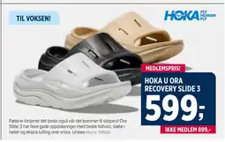Sport 1 HOKA U ORA RECOVERY SLIDE 3 tilbud