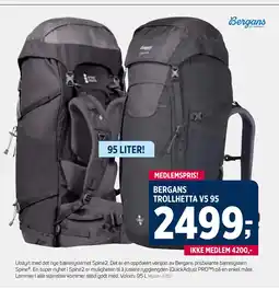 Sport 1 BERGANS TROLLHETTA V5 95 tilbud