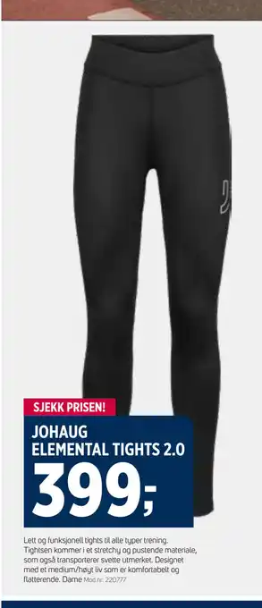 Sport 1 JOHAUG ELEMENTAL TIGHTS 2.0 tilbud