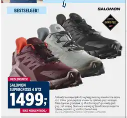Sport 1 SALOMON SUPERCROSS 4 GTX tilbud