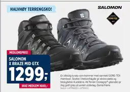 Sport 1 SALOMON X BRAZE MID GTX tilbud