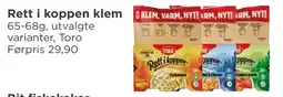 Meny Rett i koppen klem tilbud