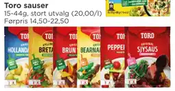 Meny Toro sauser tilbud