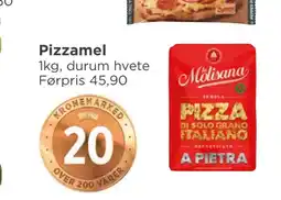 Meny Pizzamel tilbud