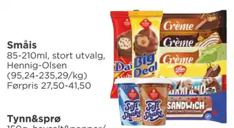 Meny Småis tilbud