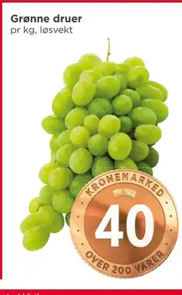 Meny Grønne druer tilbud