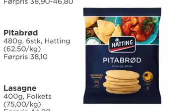 Meny Pitabrød tilbud
