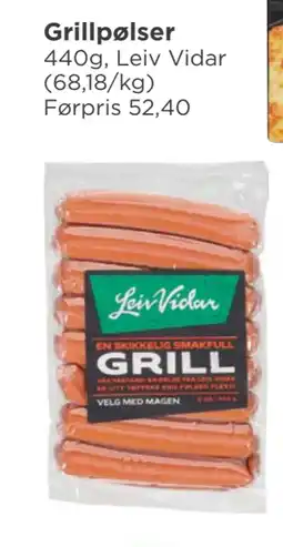 Meny Grillpølser tilbud
