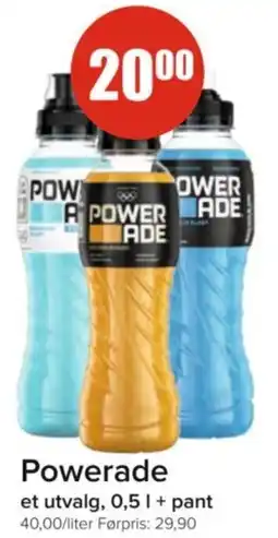 Spar Powerade tilbud
