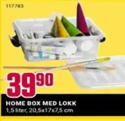 Europris HOME BOX MED LOKK 1,5 liter, 20,5x17x7,5 cm tilbud
