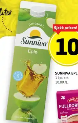 Bunnpris SUNNIVA EPLEJUICE tilbud