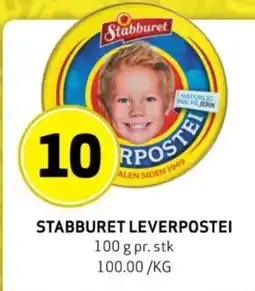 Bunnpris STABBURET LEVERPOSTEI tilbud