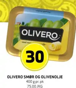 Bunnpris OLIVERO SMØR OG OLIVENOLJE tilbud