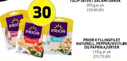 Bunnpris PRIOR KYLLINGFILET NATURELL, PEPPER/HVITLØK OG PAPRIKA/URTER tilbud