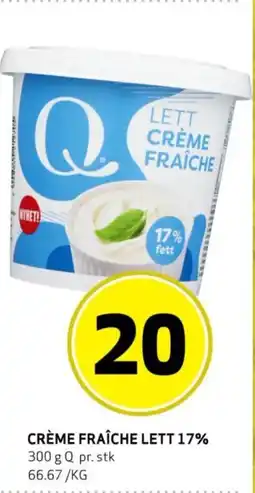 Bunnpris CRÈME FRAÎCHE LETT 17% tilbud