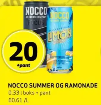 Bunnpris NOCCO SUMMER OG RAMONADE tilbud